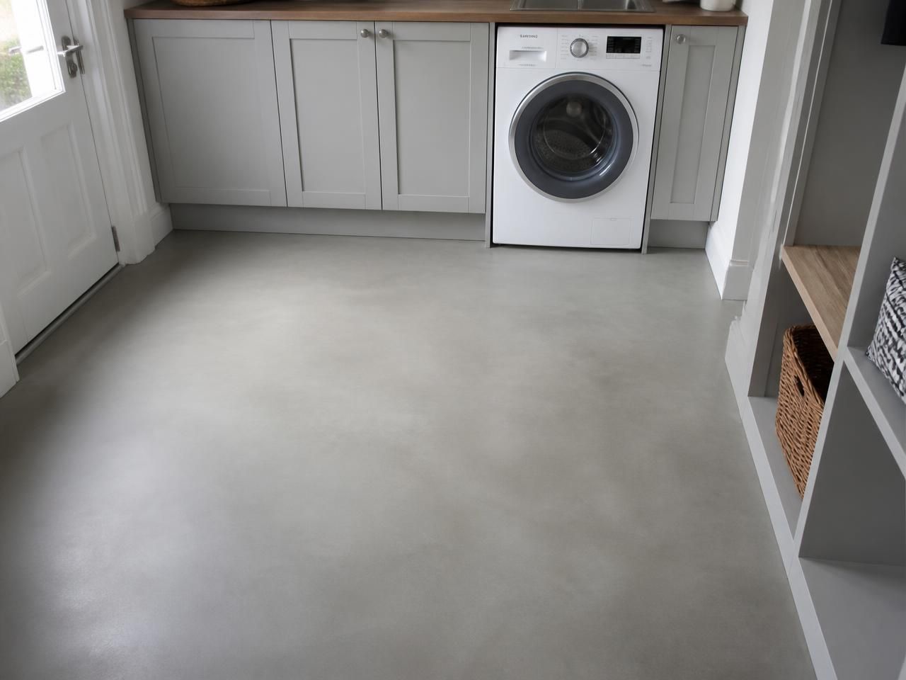 Mustard Yellow Hexagon Ceramic Kitchen Wall Tiles 150x173mm laid in a utility boot room, installed in 150x173mm